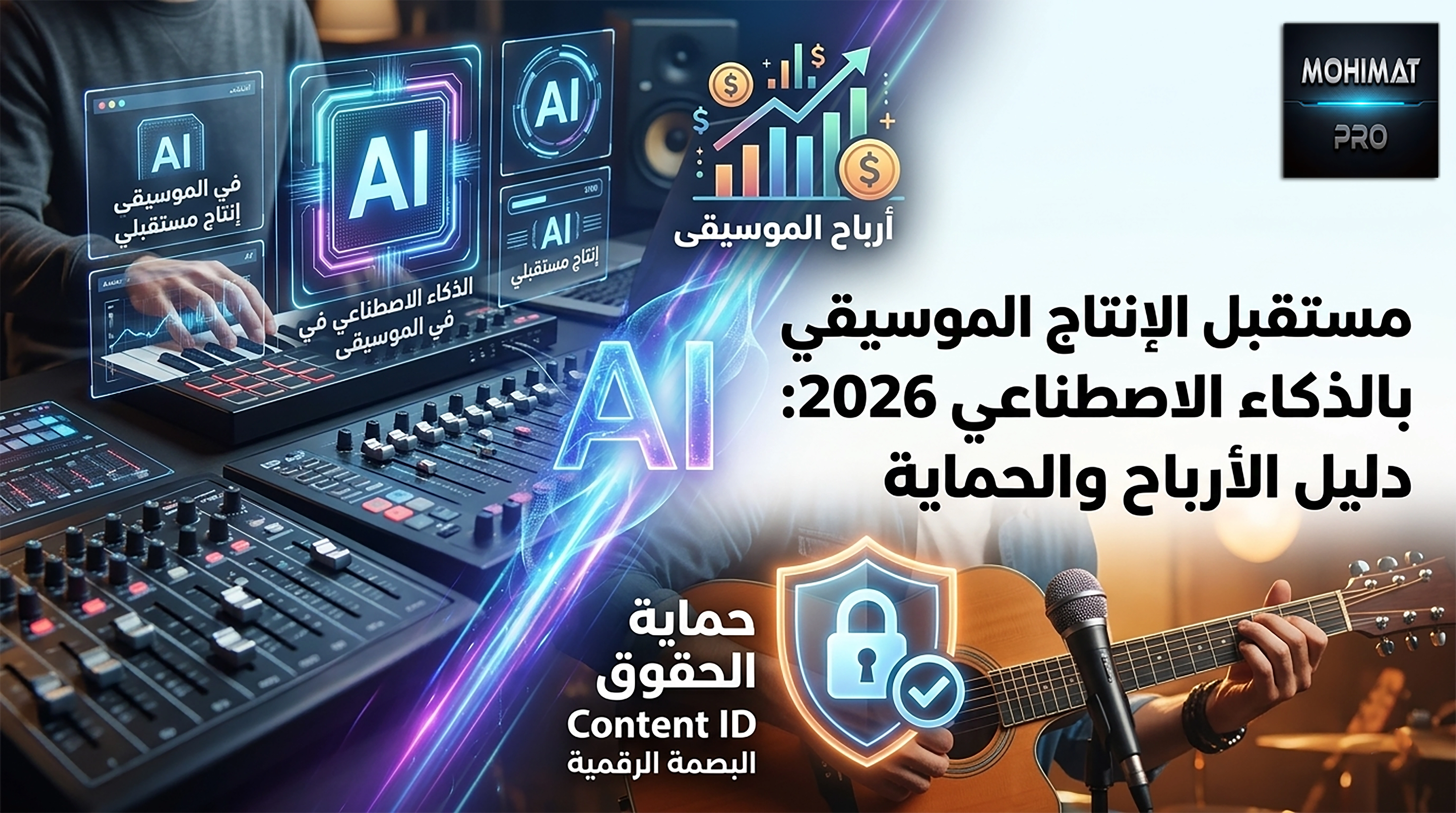 الذكاء الاصطناعي والموسيقى الرقمية: طرق جني الأرباح وحماية الملكية الفكرية للفنانين