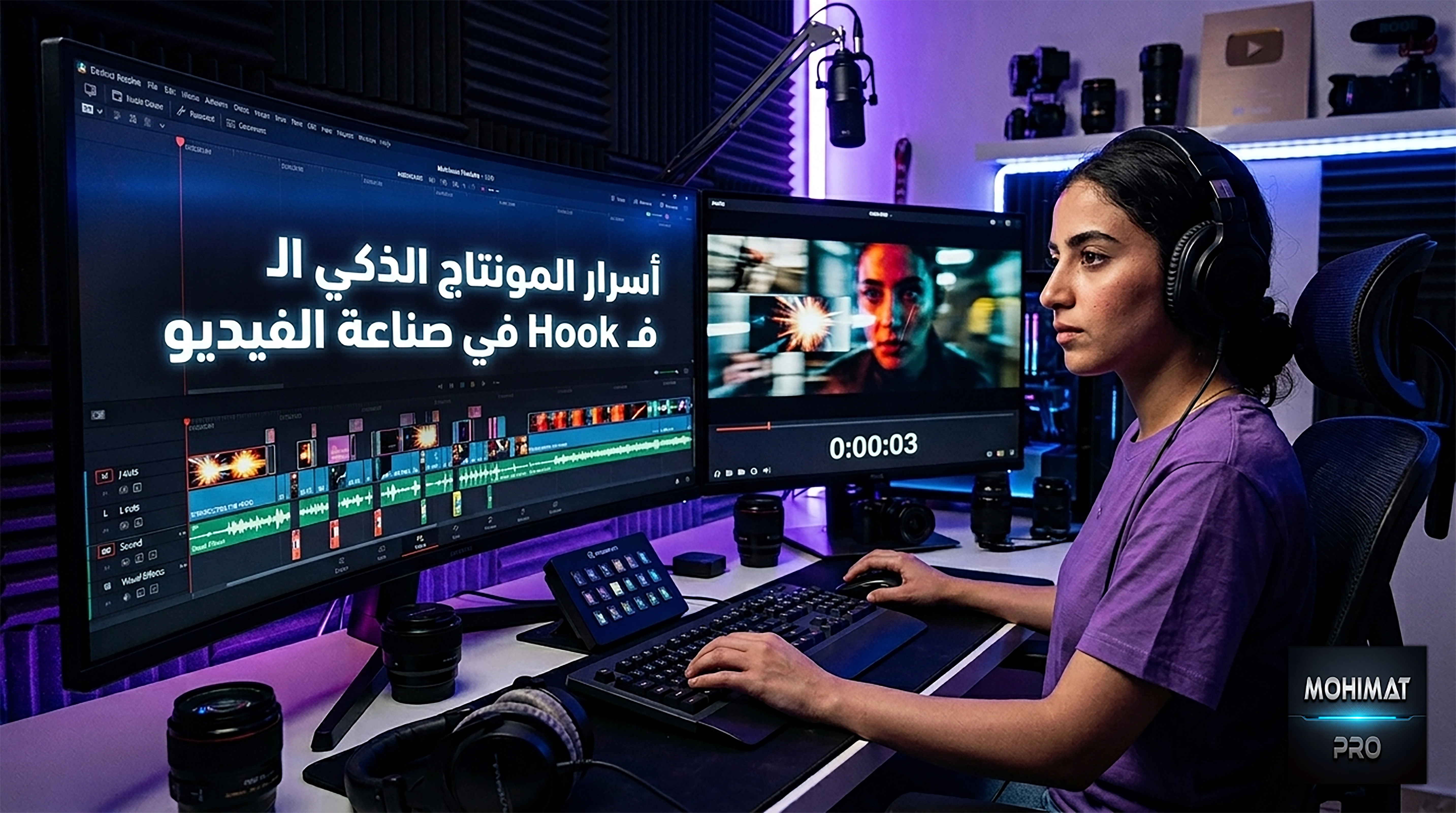 أسرار المونتاج الذكي الـ Hook في صناعة الفيديو